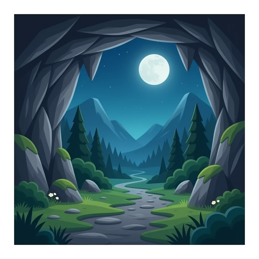 grotte en pierre emoji