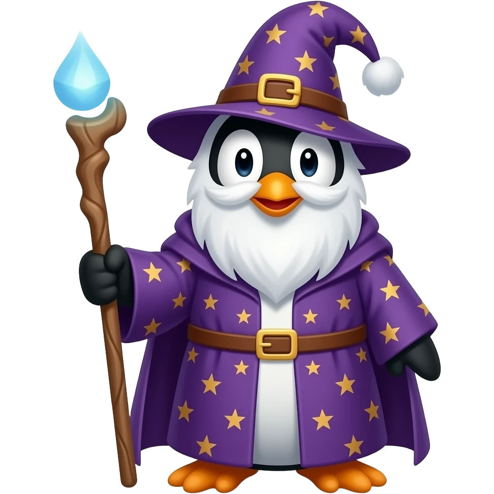 Penguin Wizard emoji