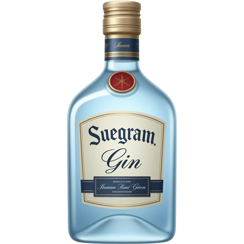 Seagram gin bottle emoji