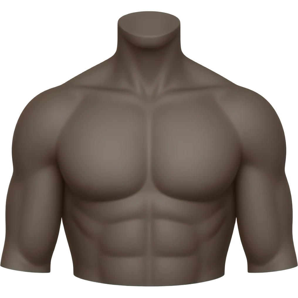 emoji where ONLY Armpits part of the black body is shown, nothing else emoji