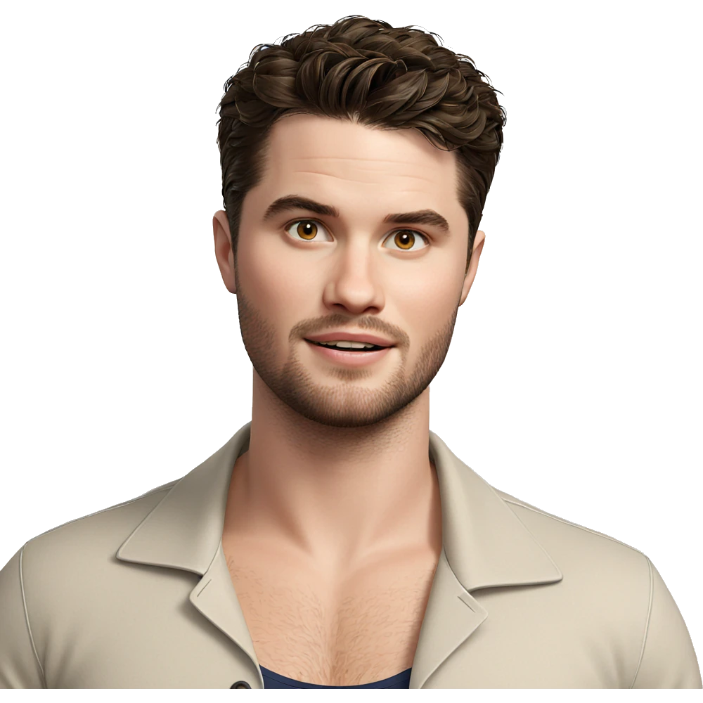 realistic portrait of a guy emoji