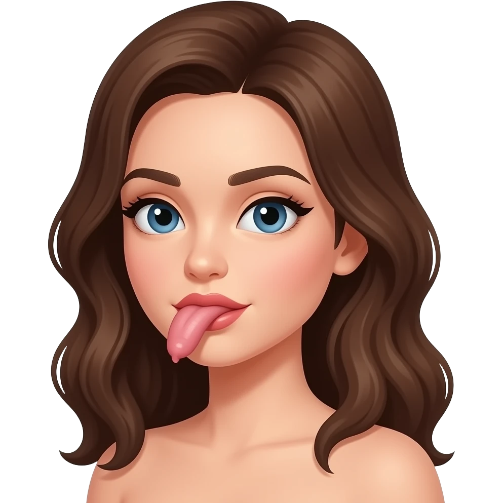 Woman sucking cock emoji