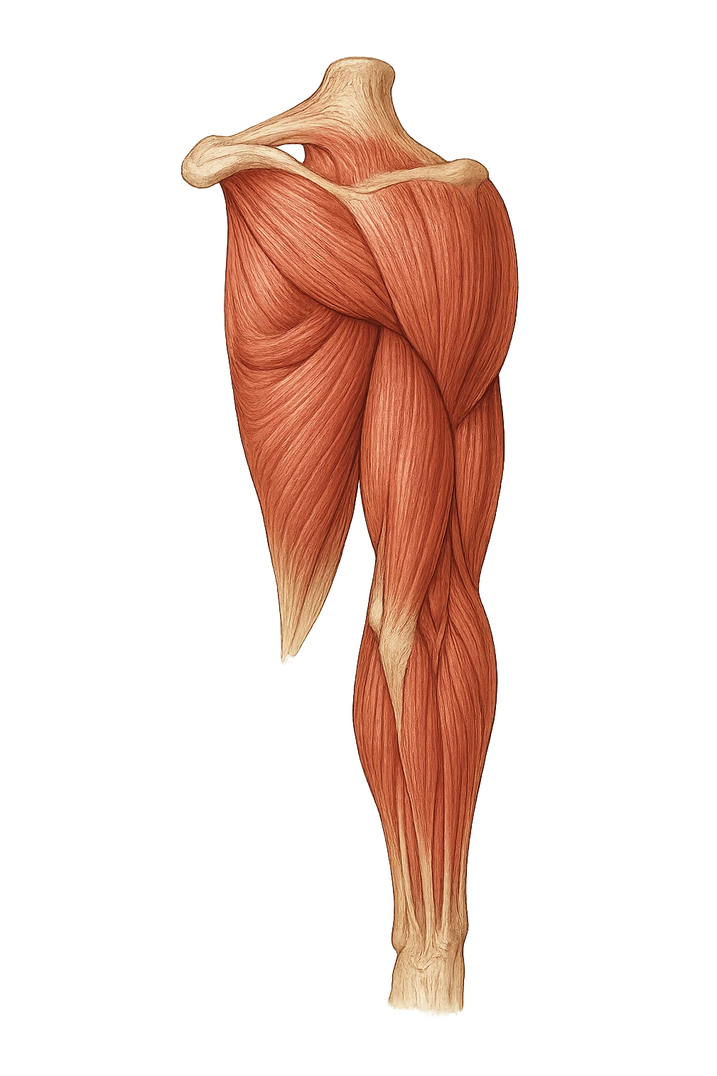 tricipite visto anatomicamente emoji