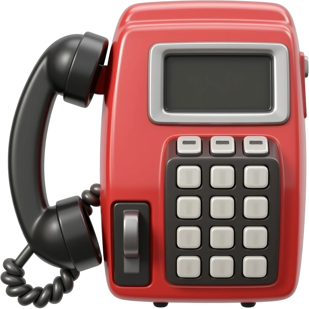 Telephone booth no background emoji