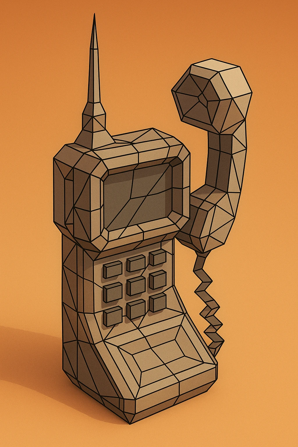 A fancy futuristic communication device emoji