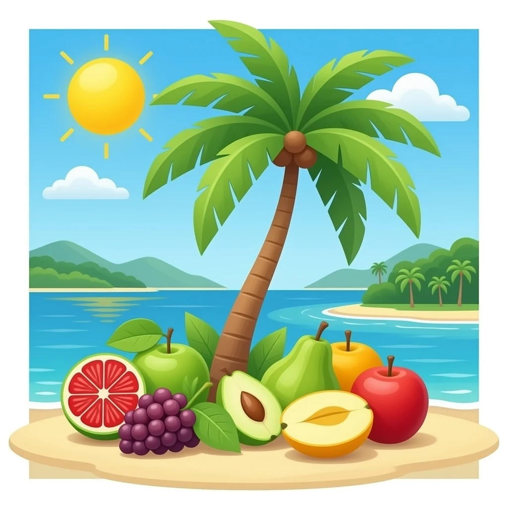 Ai fruits love island emoji