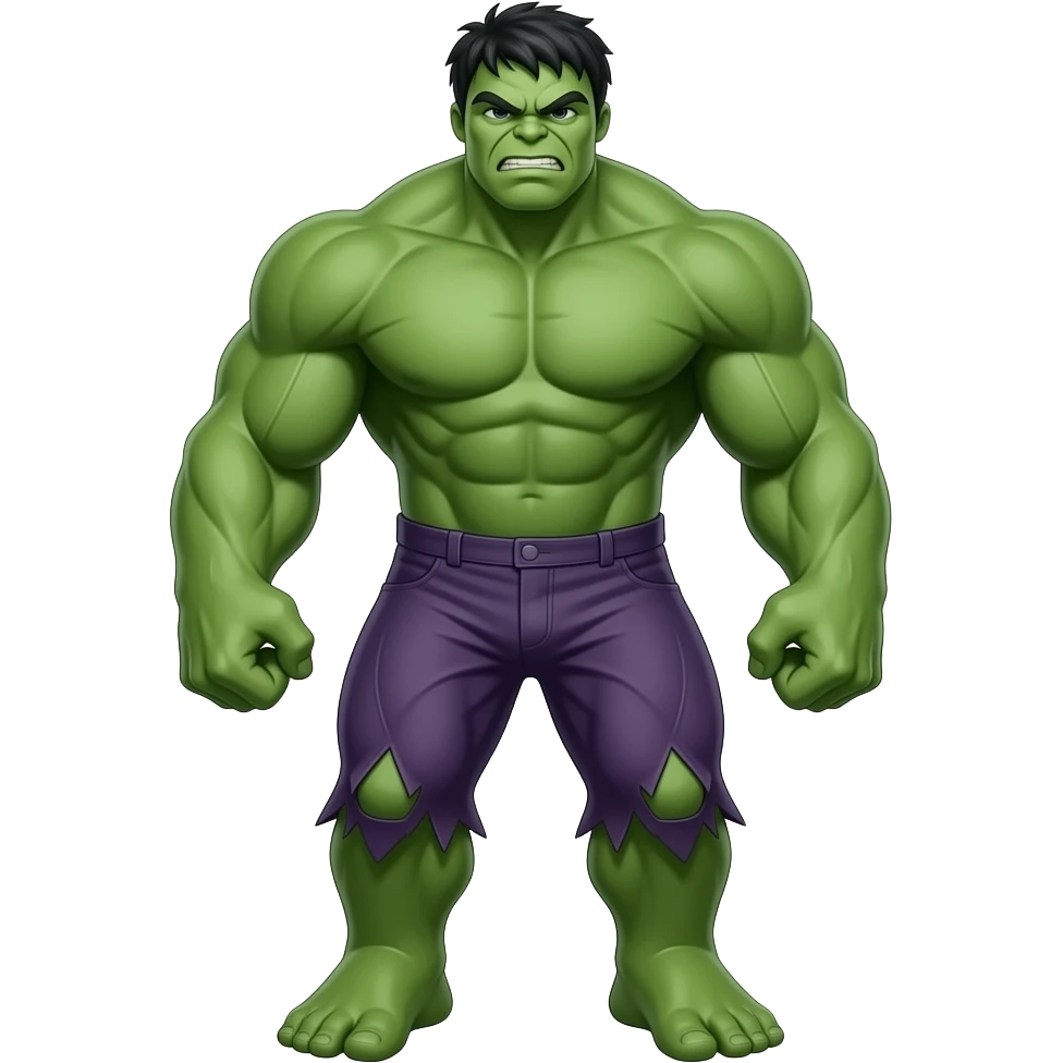 Hulk with his body emoji