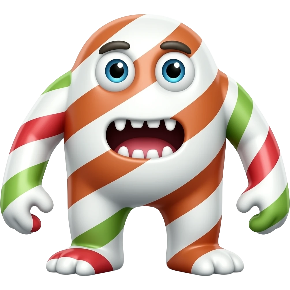 candy cane monster emoji