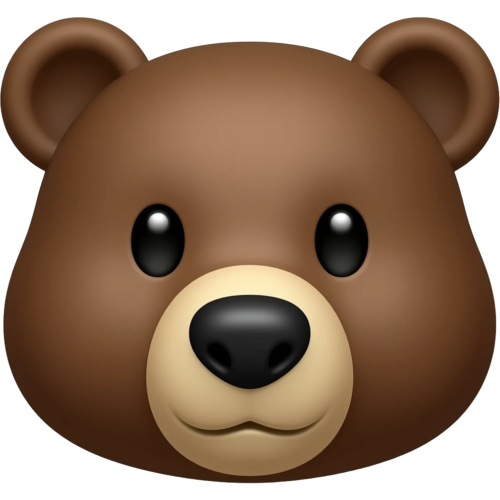bear face close up emoji