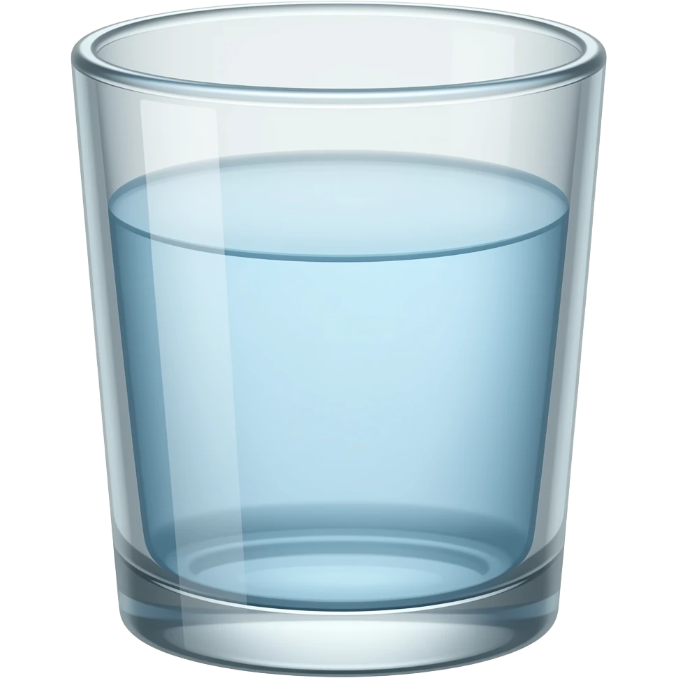 Glass half full emoji