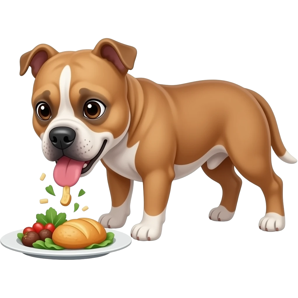 pitbull dinner emoji