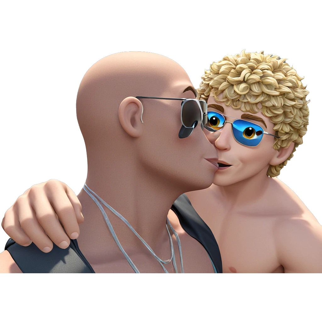boys enjoying sunny day emoji