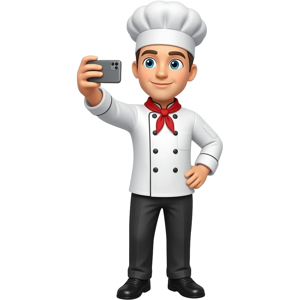 Chef taking Selfie emoji