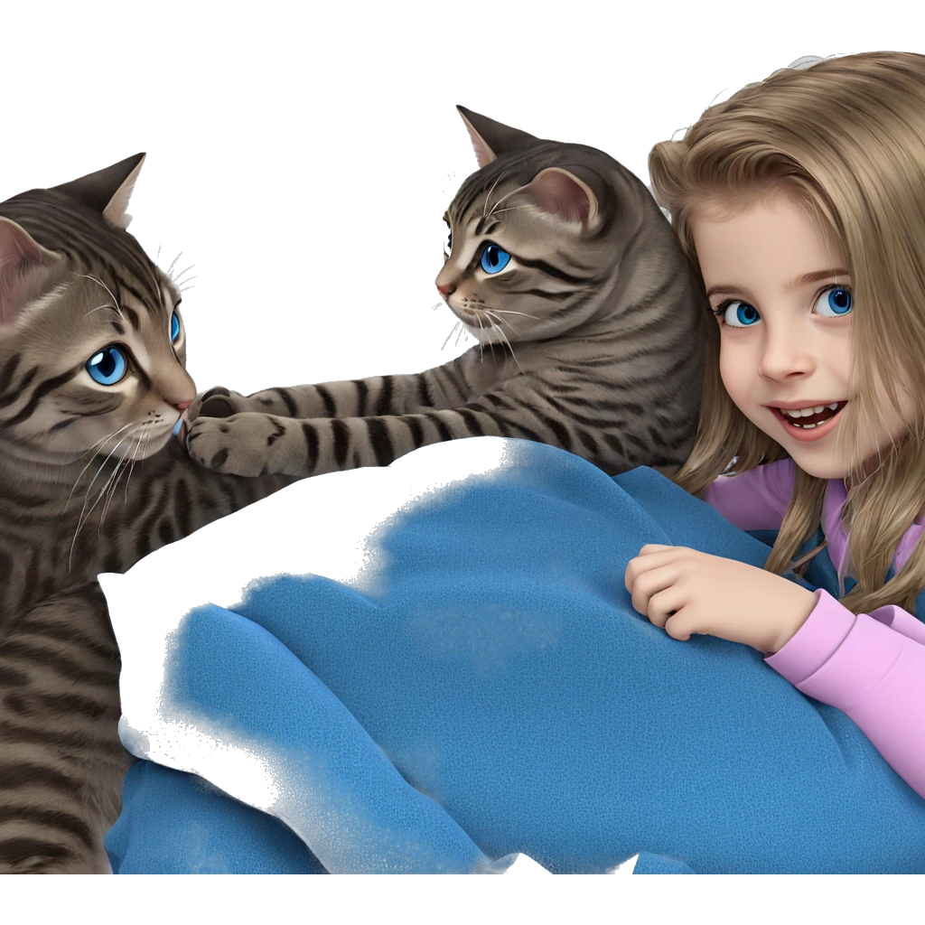 girl with cat and blue eyes emoji