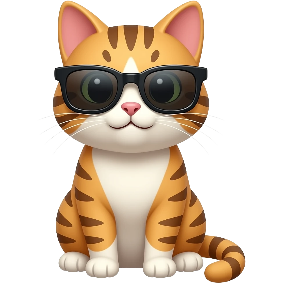 Cat wearing sunglasses emoji