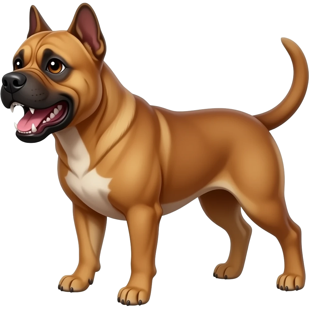 wuschelliger brauner hund emoji