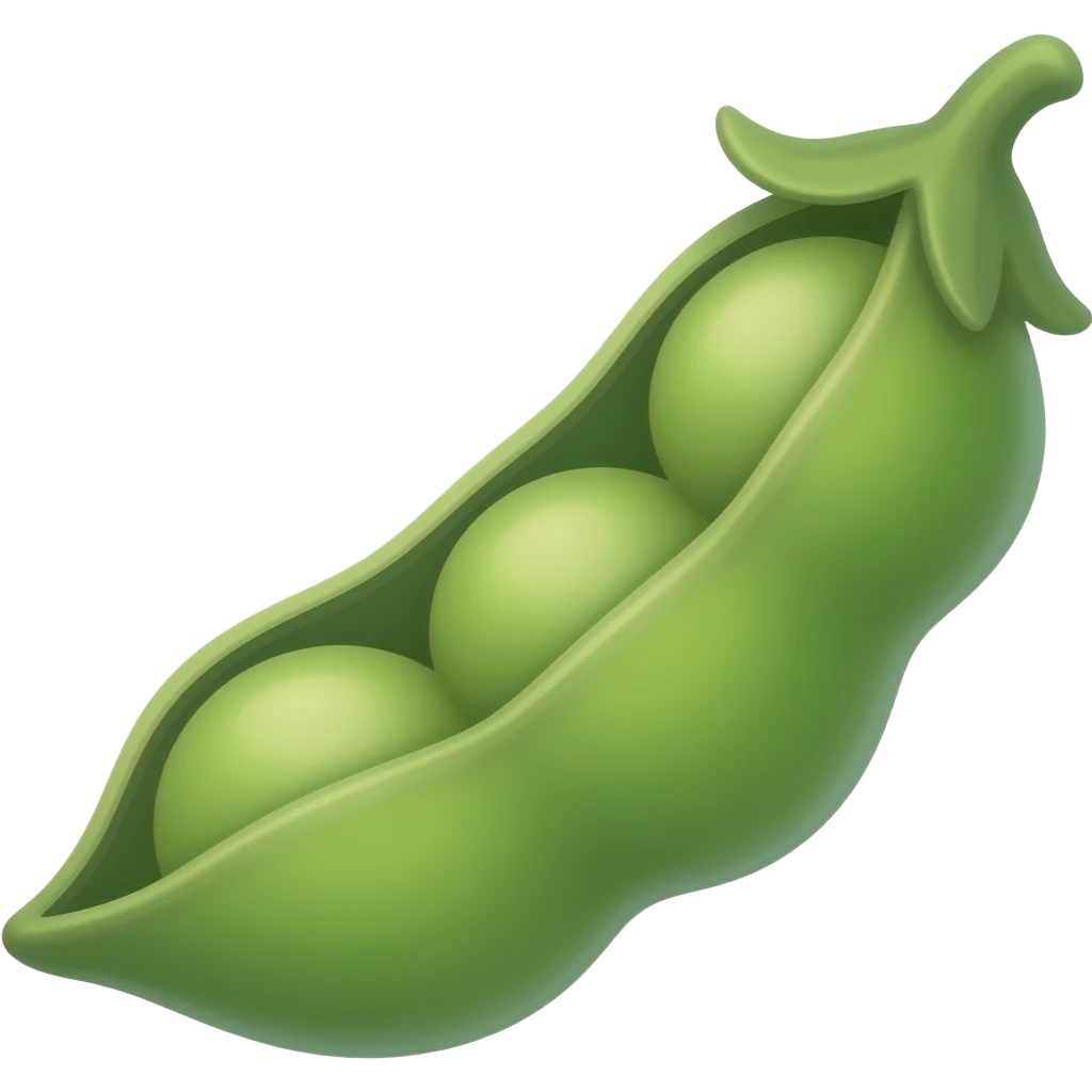 Kawaii vaina de guisantes emoji