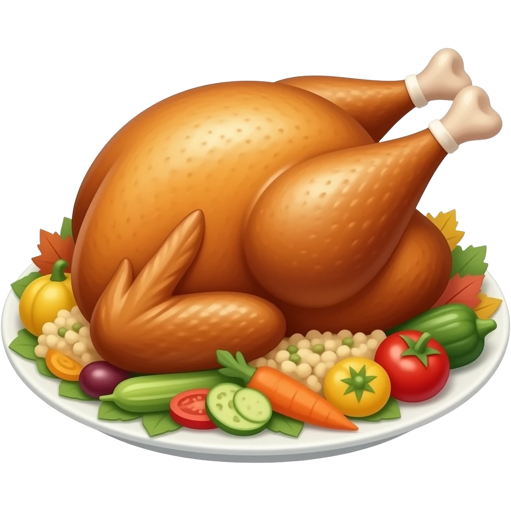 Thanksgiving and autumn food vibes emoji