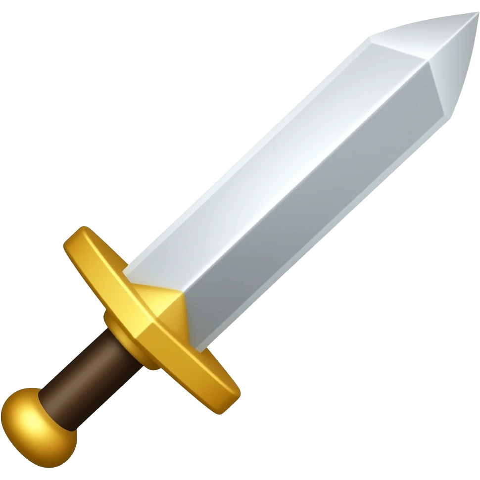 Sword emoji facing right side emoji