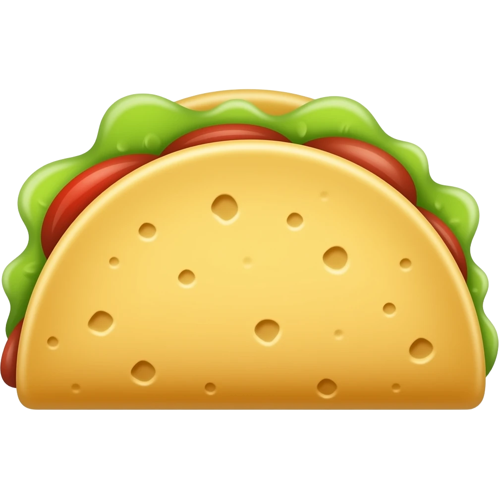 plain taco shell emoji