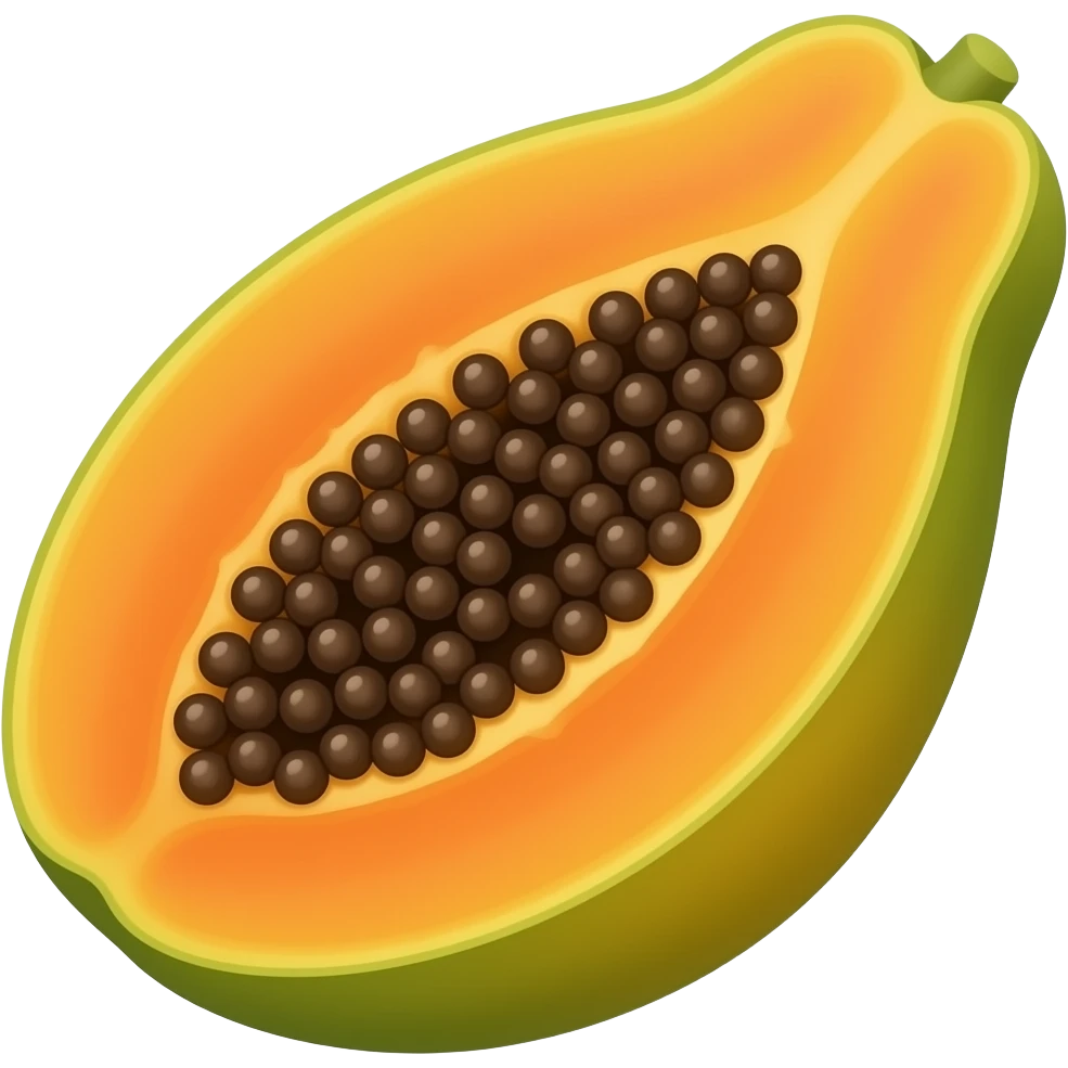 cute papaya emoji
