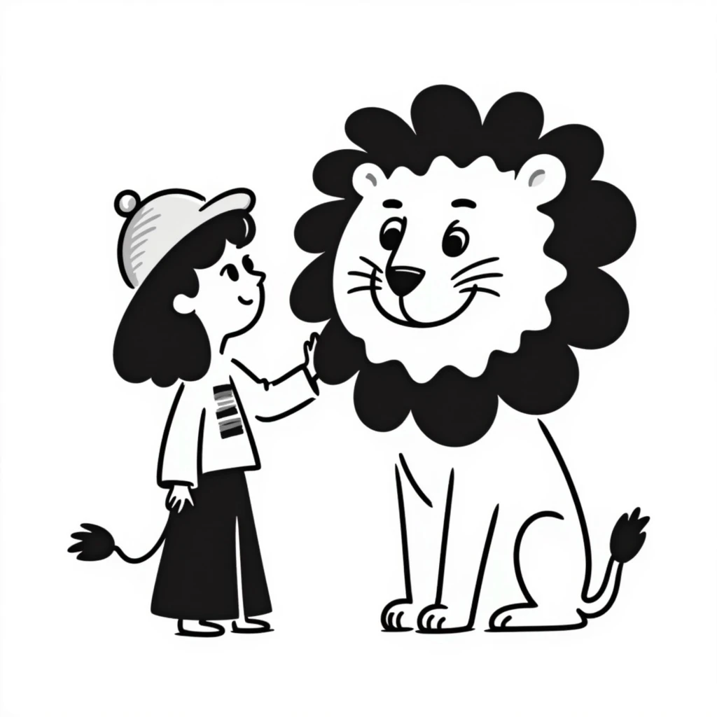 Sophie hat lion emoji