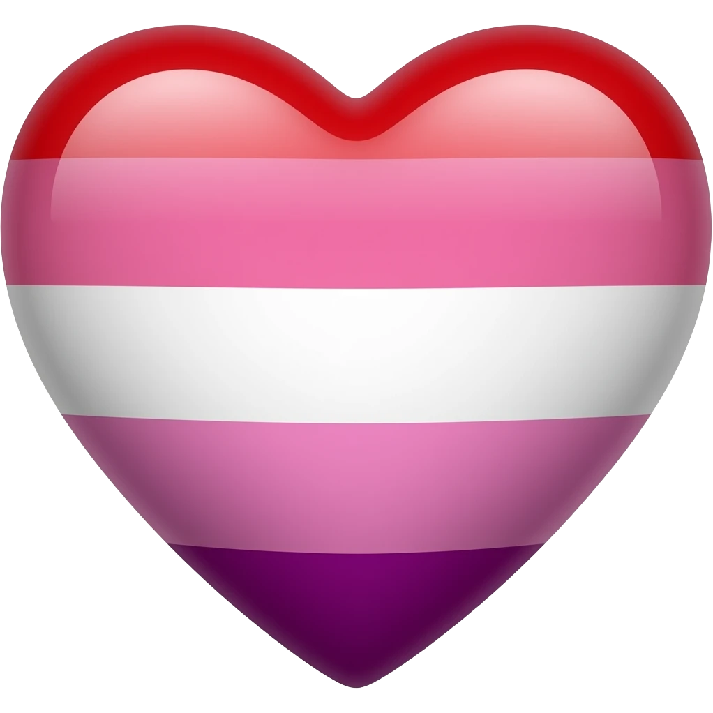 LESBIAN  heart flag emoji