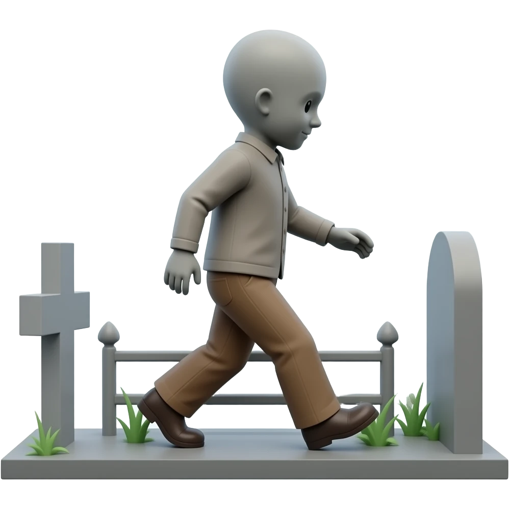 Grave that is walking emoji