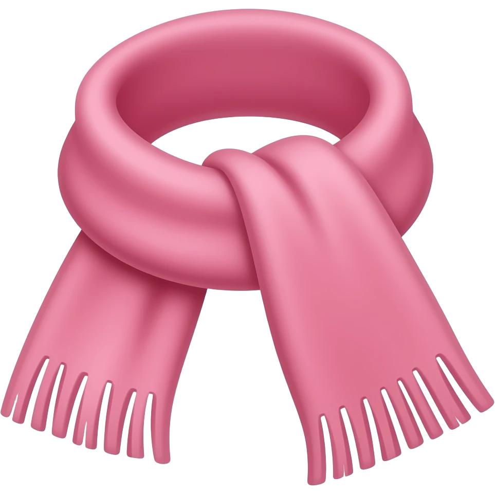 Pink scarf emoji