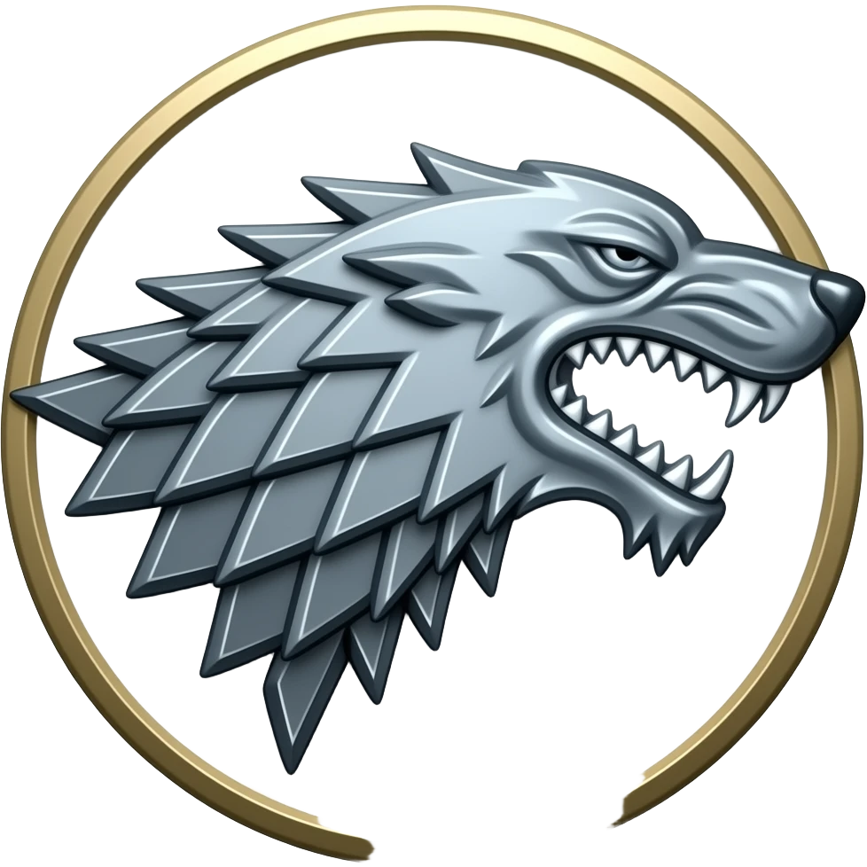 Wolf segil game of thrones emoji