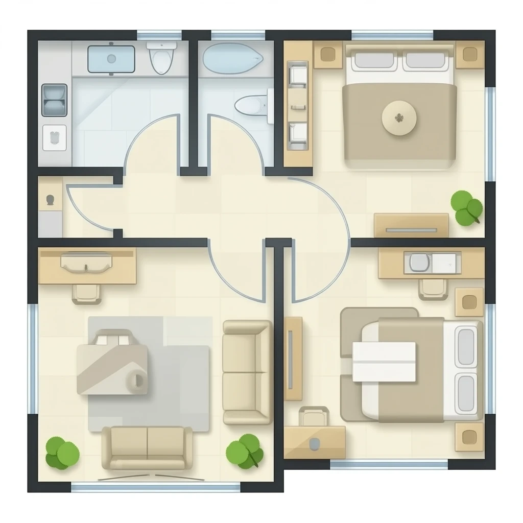floor plan white paper emoji
