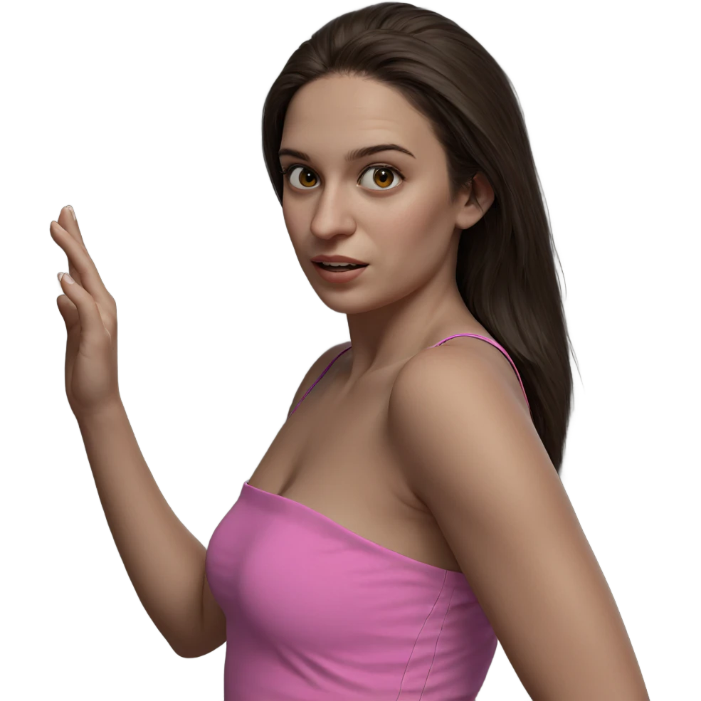 realistic portrait of girl emoji