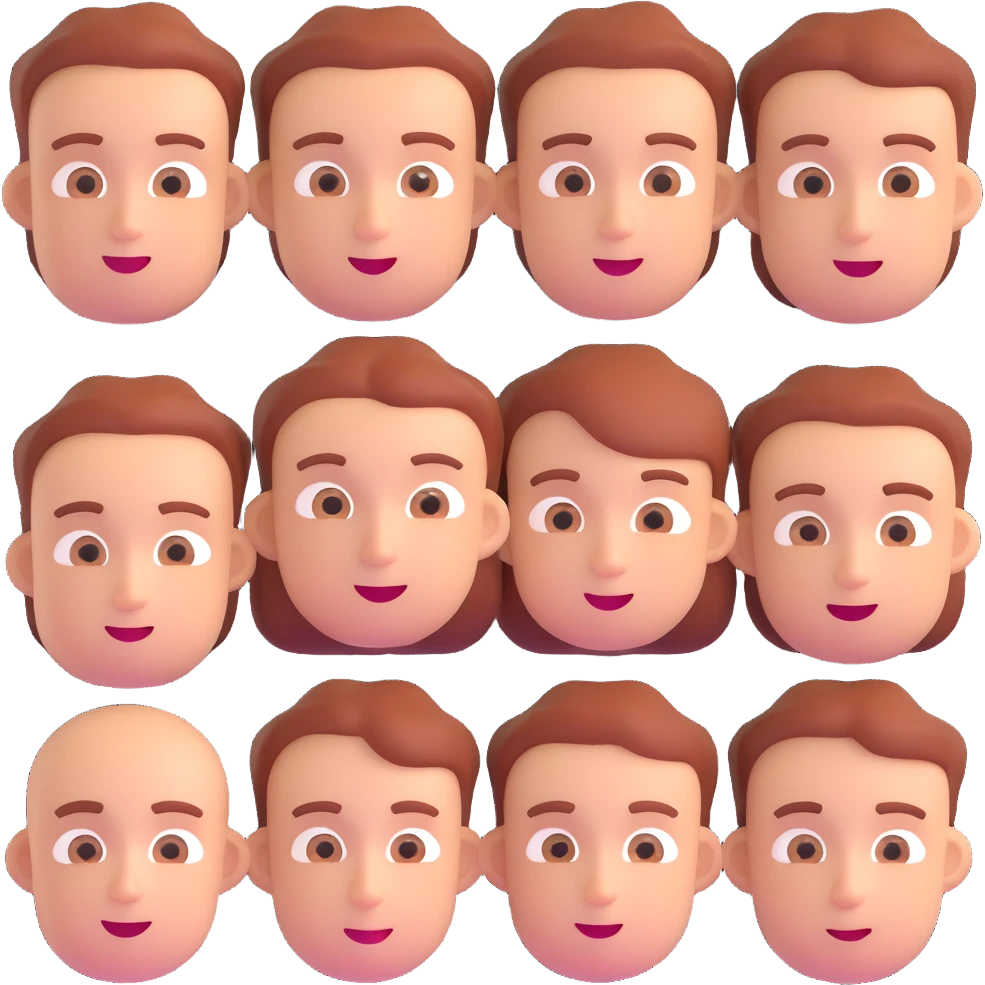humans with face expressions emoji