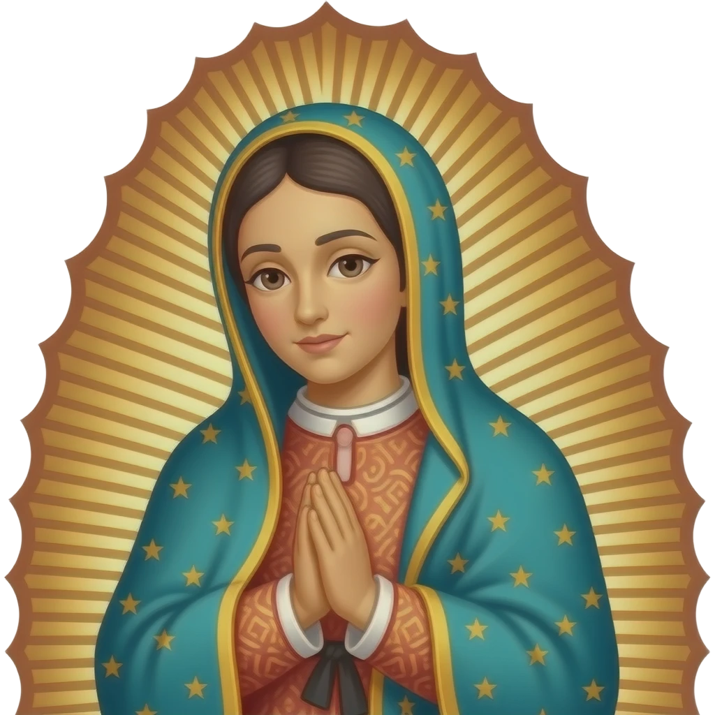 Creame un emoji de la virgen de Guadalupe emoji