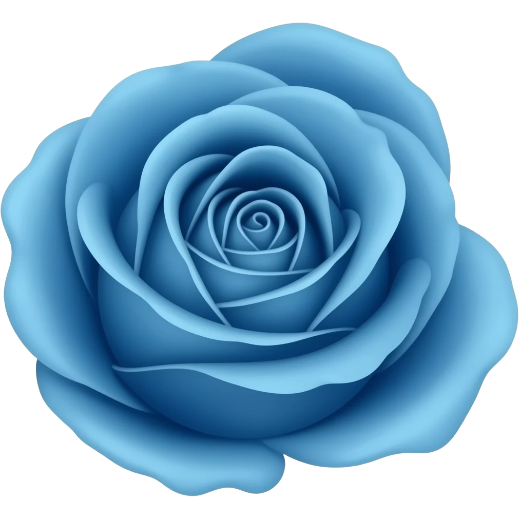 dying blue rose emoji
