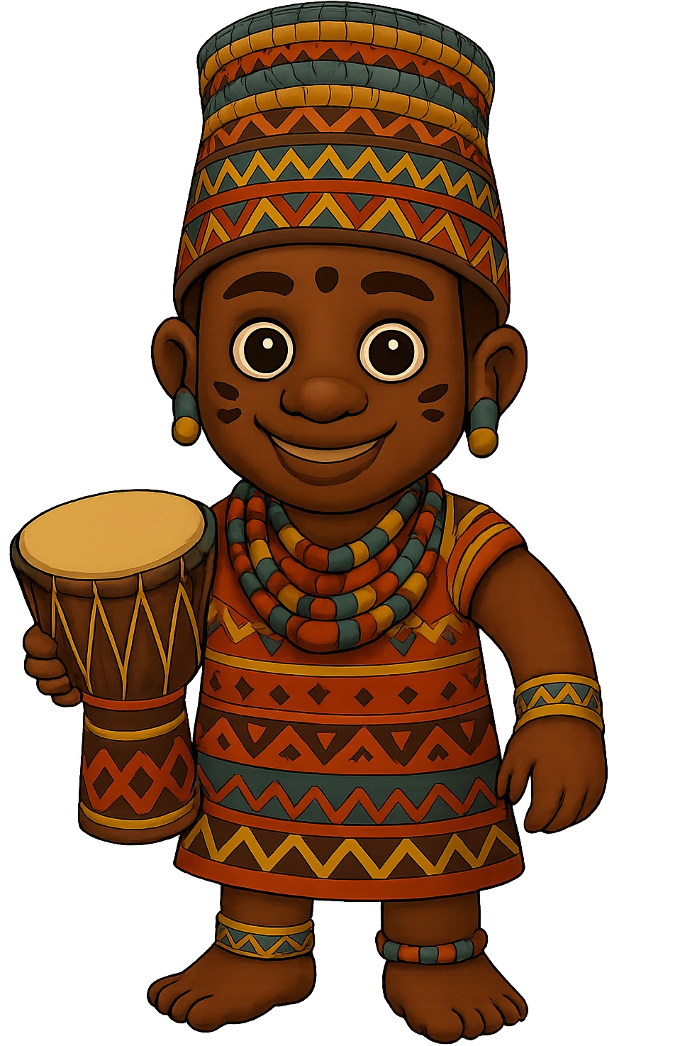 Remove the background and keep only the character in a transparent PNG. Preserve the character details and ensure the background is fully transparent. emoji