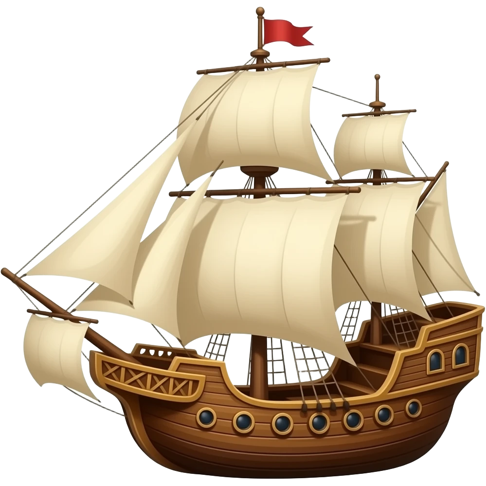 medieval ship emoji