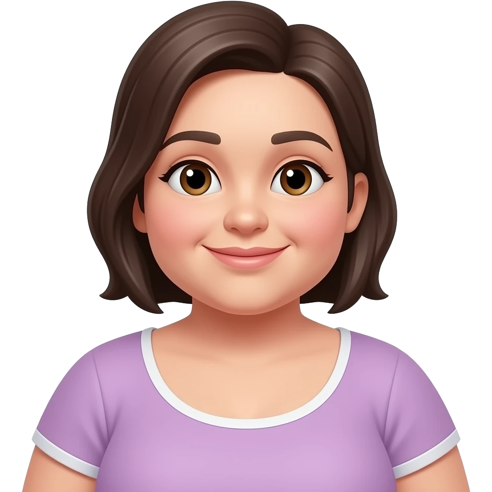 A fat girl emoji