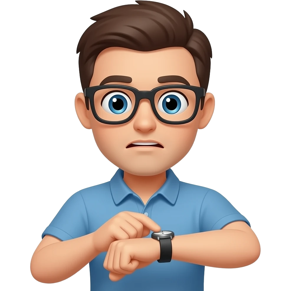 demasiado tarde queda poco tiempo emoji