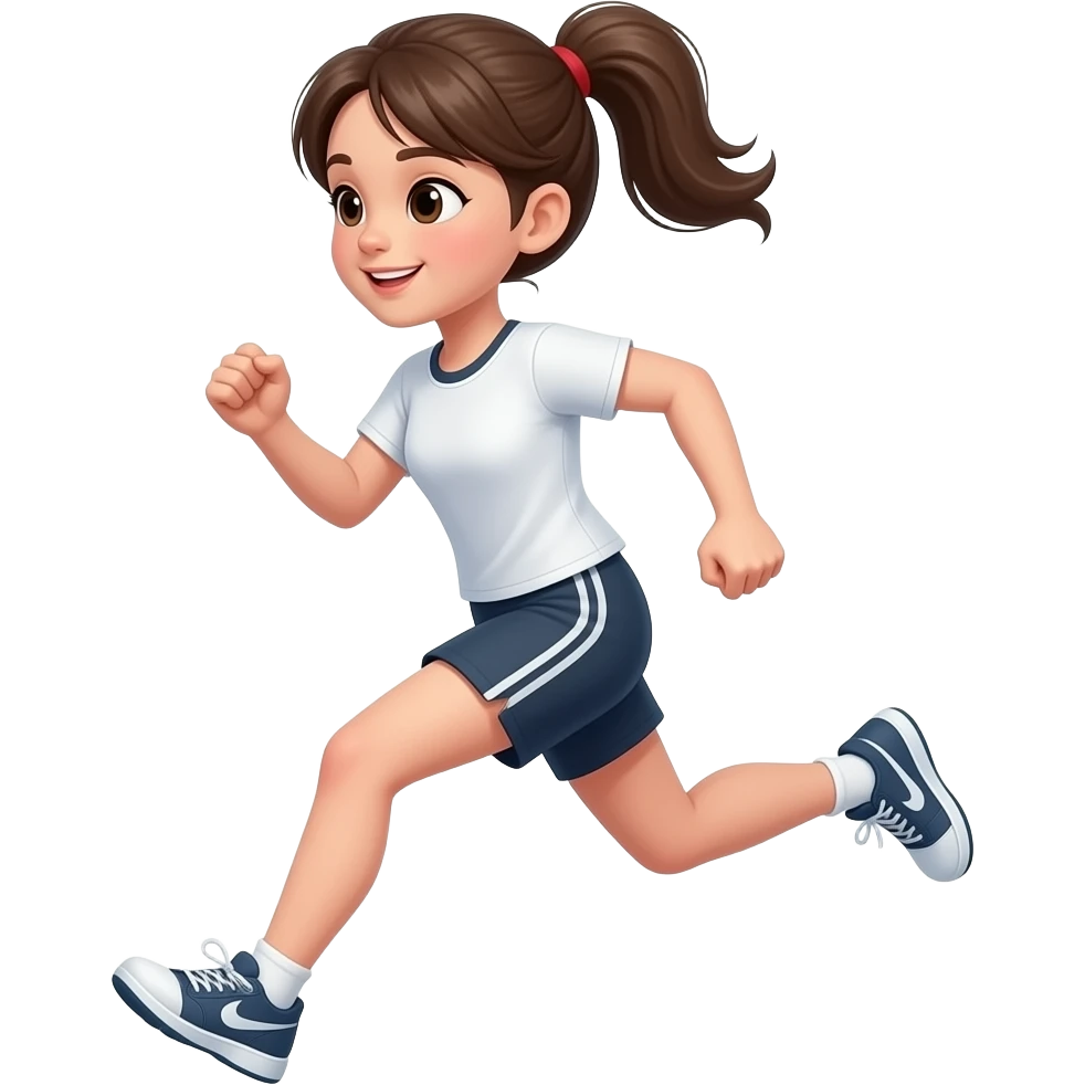 une fille qui court emoji