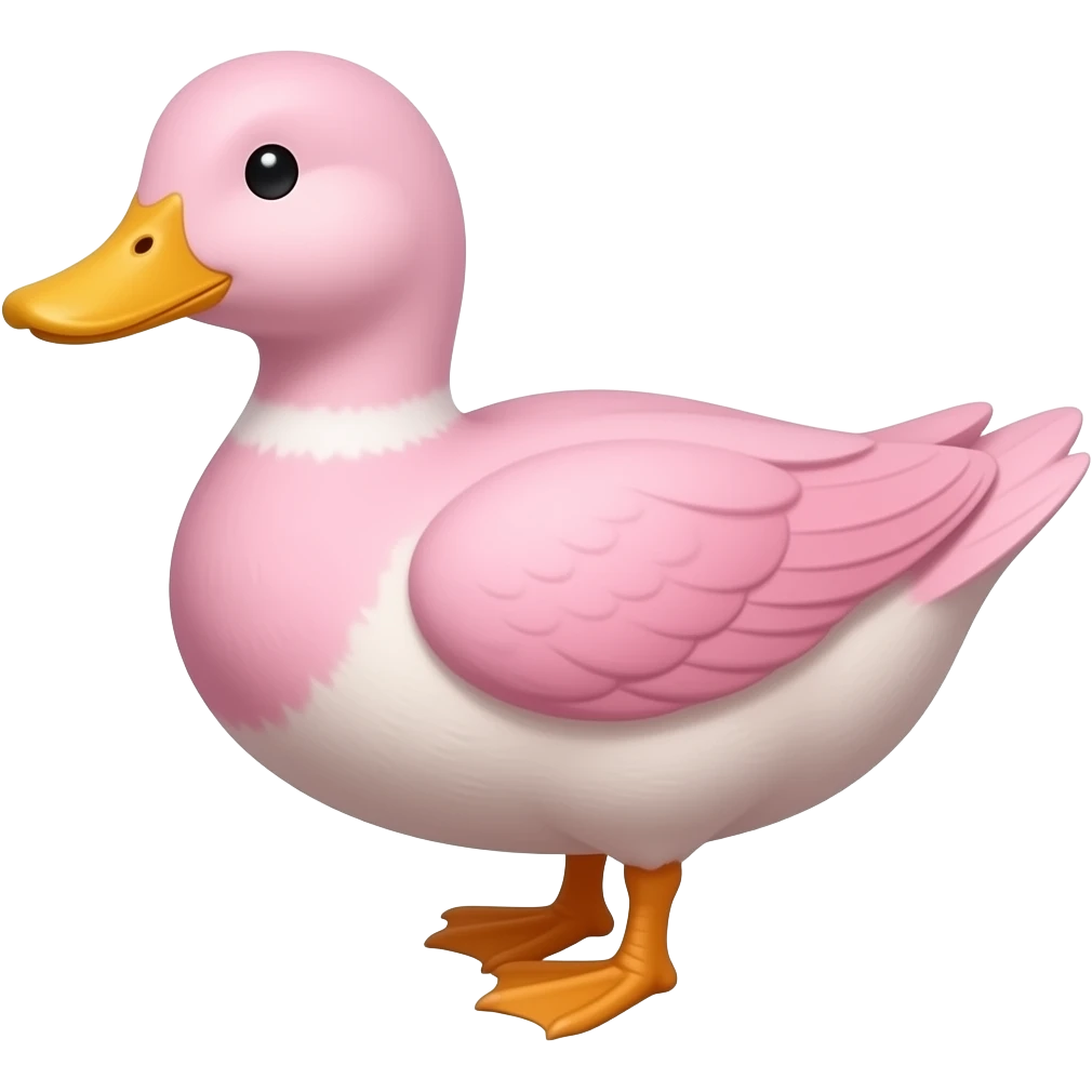 create emoji of pinkpainted duck emoji