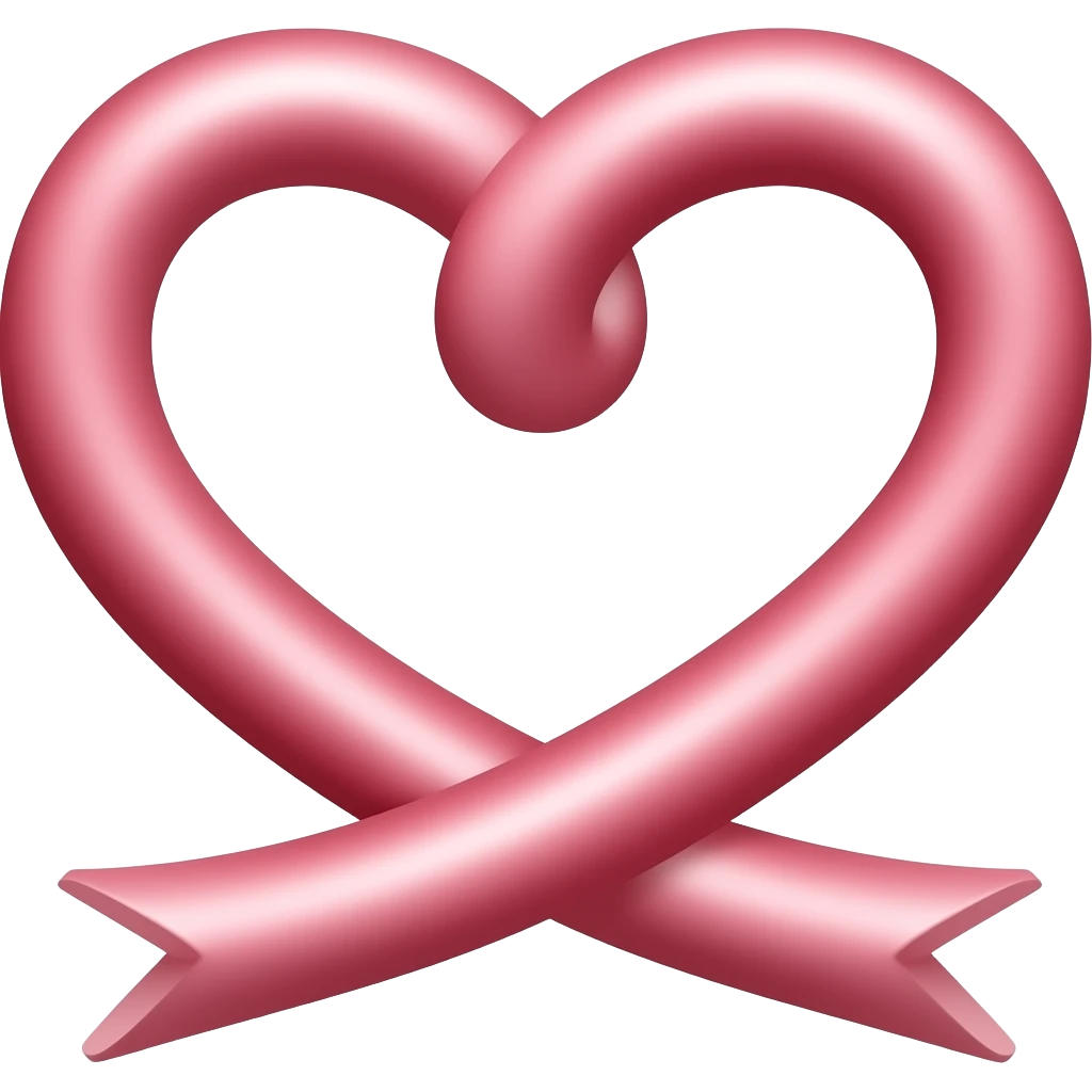Heart knot emoji