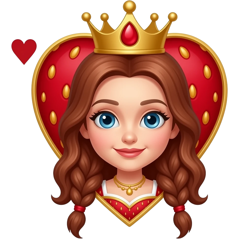 The Strawberry Queen of Hearts emoji