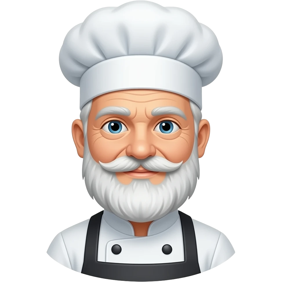 old man with beard chef emoji