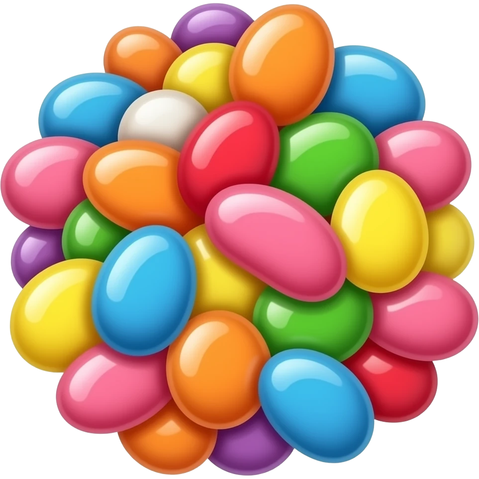 jelly beans bright colors emoji
