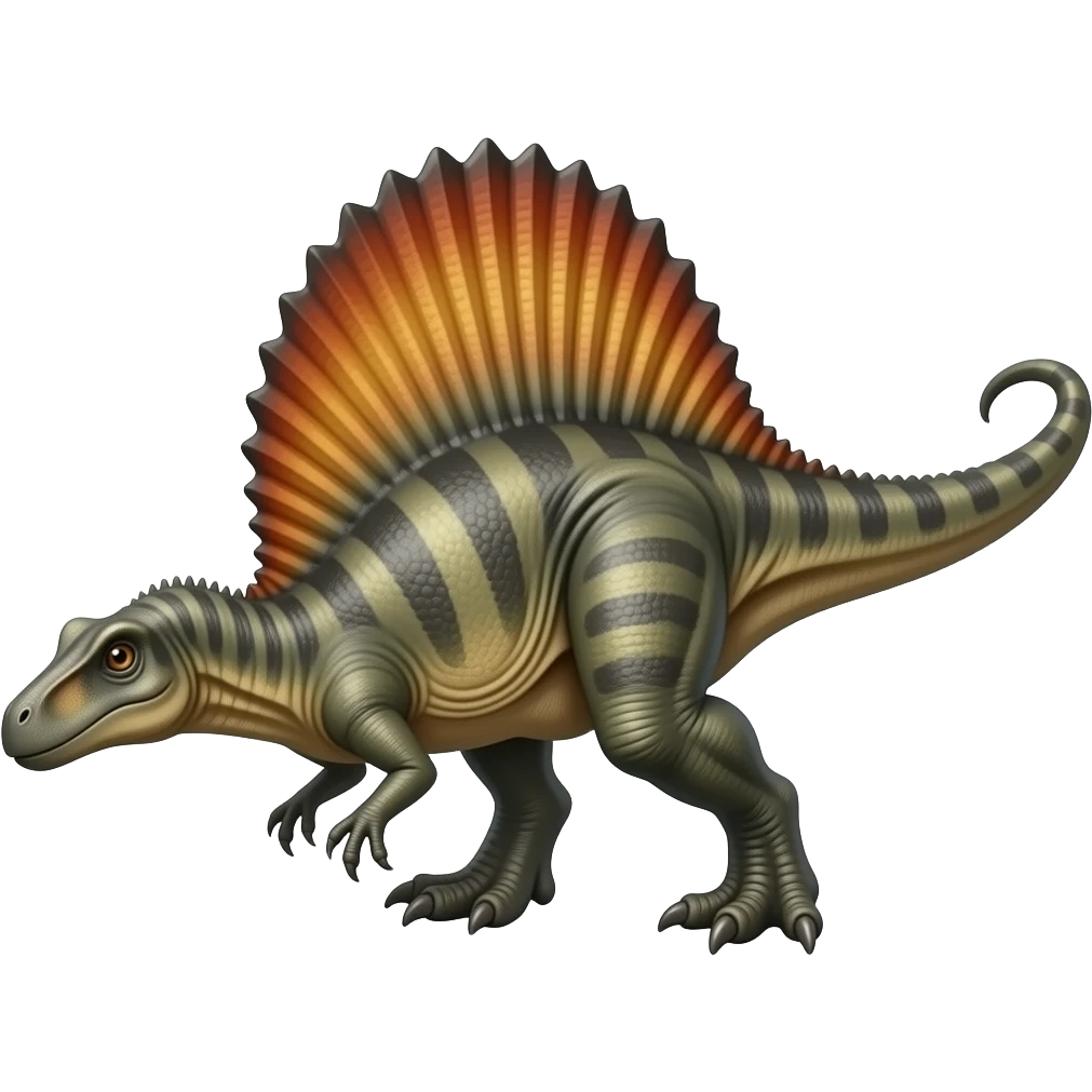 Create the spinosaurus from jurassic park as an emoji emoji