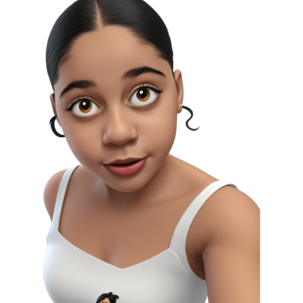 child with black hair emoji