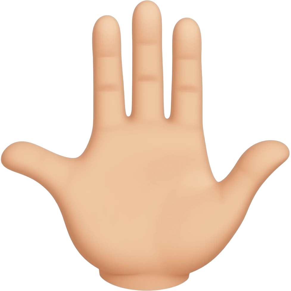 Hand with Fingers Splayed emoji