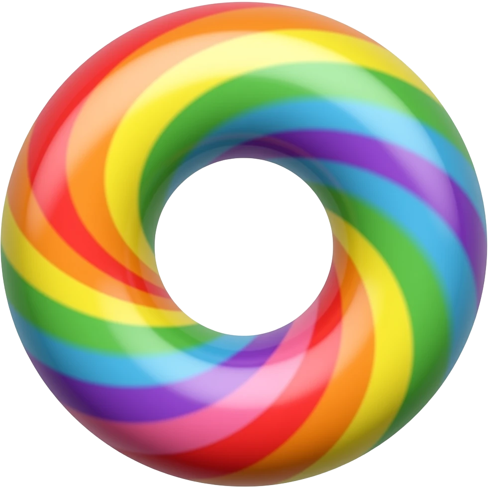 "letter S candy style, colorful, simple background" emoji