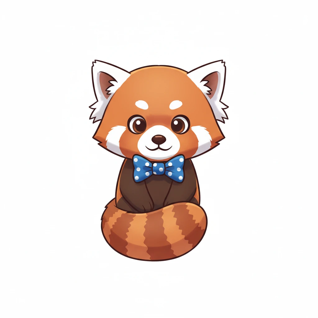 Open


Open


Open


Open
a red panda with blue bow tie, front view,  Frontal Top-Down Soft Light, white background, portrait, casual cartoon stylized game mobile emoji